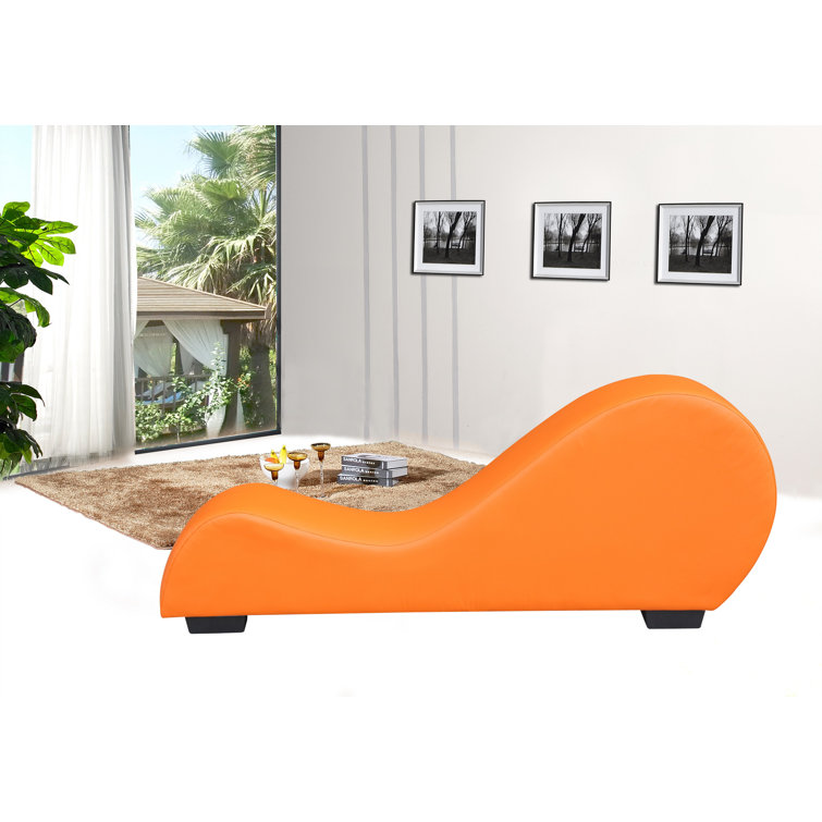 Ebern Designs Margarito Faux Leather Armless Chaise Lounge & Reviews